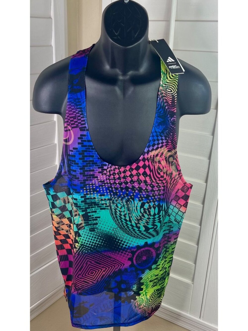 Adidas Jeremy Scott AOP Multicolor Graphic Training Tank Top JL7624, Men M - NWT